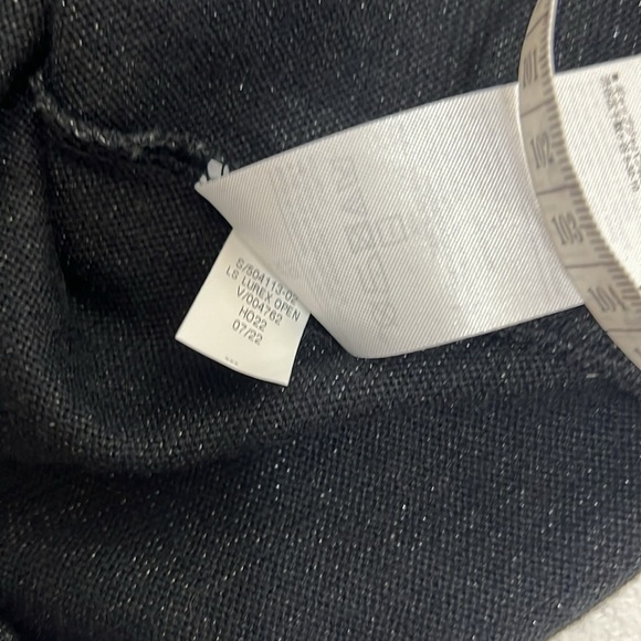 Banana Republic Factory Black Shimmer Cutout Back Top NWT Sz XL - Picture 9 of 10